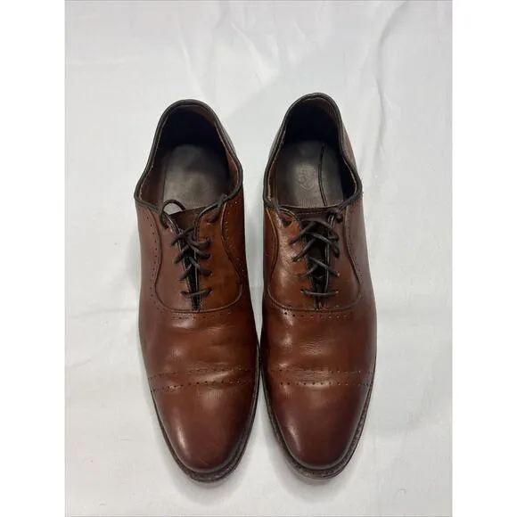 Allen Edmonds 8838 Vernon Brown Leather Dress Oxford Shoes Men's US 8.5 D