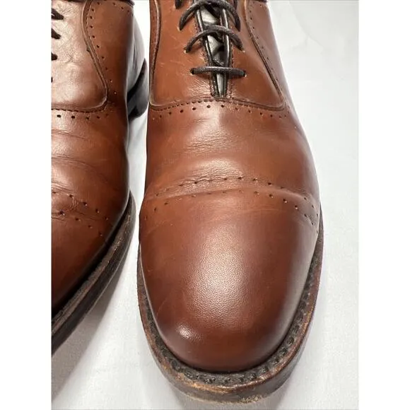 Allen Edmonds 8838 Vernon Brown Leather Dress Oxford Shoes Men's US 8.5 D