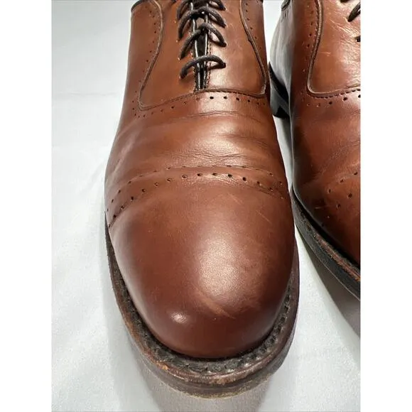 Allen Edmonds 8838 Vernon Brown Leather Dress Oxford Shoes Men's US 8.5 D