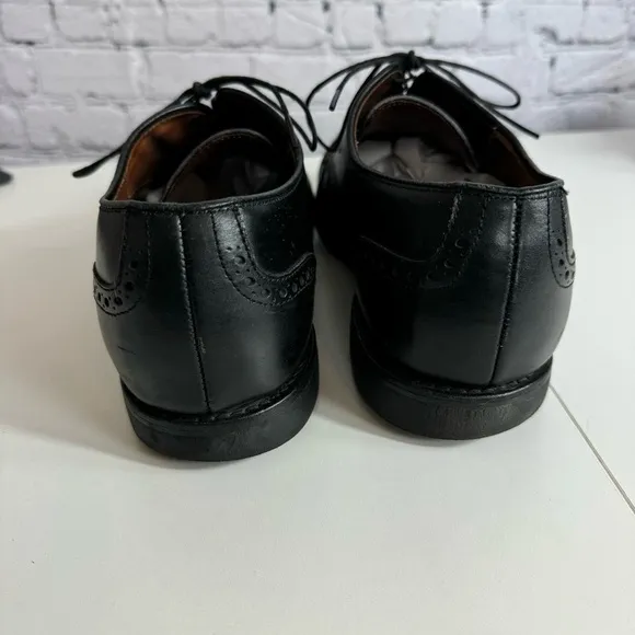 Allen Edmonds Alden cap top Black calfskin leather Derby size 11 D Dress Shoes