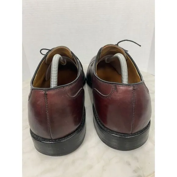 Allen Edmonds Fairgate Men's Cherry Brown Leather Derby Oxford Shoes Dressy 12 C