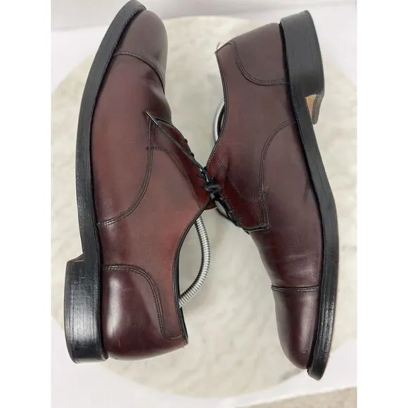 Allen Edmonds Fairgate Men's Cherry Brown Leather Derby Oxford Shoes Dressy 12 C