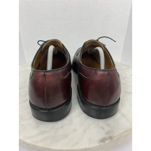 Allen Edmonds Fairgate Men's Cherry Brown Leather Derby Oxford Shoes Dressy 12 C