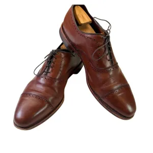 ALLEN EDMONDS Hale Cap Toe Oxford Dress Shoes Brown Size 13 Standard Width