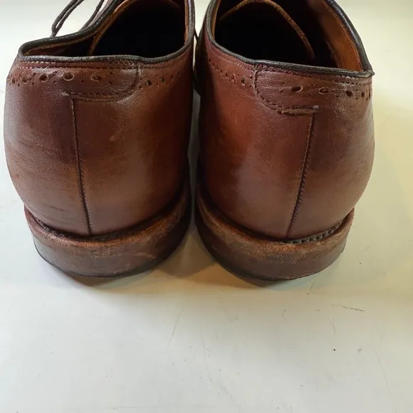 ALLEN EDMONDS Hale Cap Toe Oxford Dress Shoes Brown Size 13 Standard Width