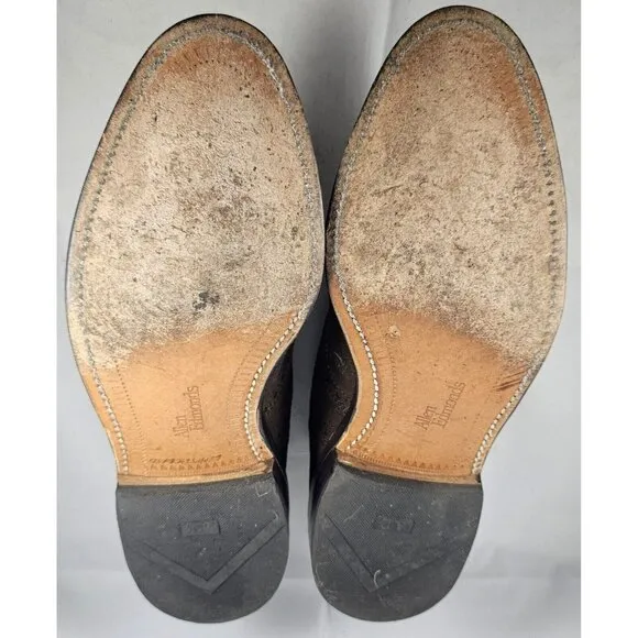 Allen Edmonds Men's Chester Mocha Wingtip Suede Oxford Shoes Size 5.5E