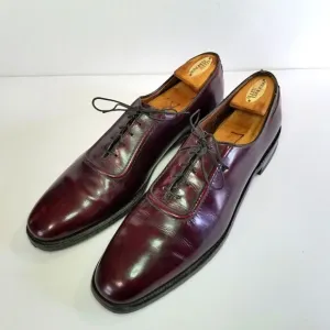 Allen Edmonds Brown Leather Derby Shoes Belgium 7374 Men's Dress Shoe