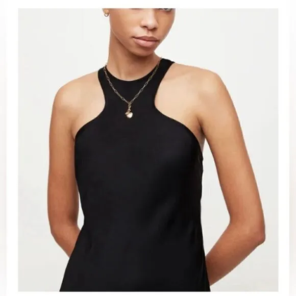 AllSaints Betina Dress Black Size 12 NWT