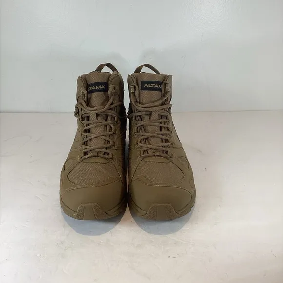 ALTAMA ABOOTTABAD TRAIL RUNNER TACTICAL MID TAN WATERPROOF BOOTS EUC SZ 10W