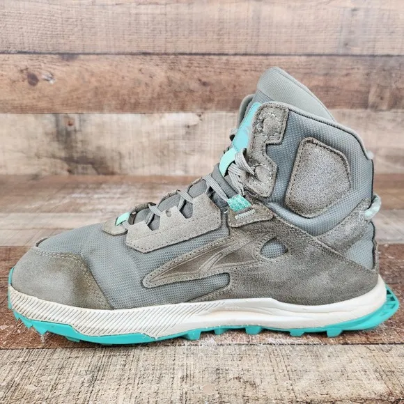 Altra Lone Peak Hiker 2 Women Sz 7.5 Grey Suede Athletic Trail Walk Hiking Boots