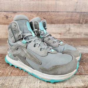Altra Lone Peak Hiker 2 Women Sz 7.5 Grey Suede Athletic Trail Walk Hiking Boots