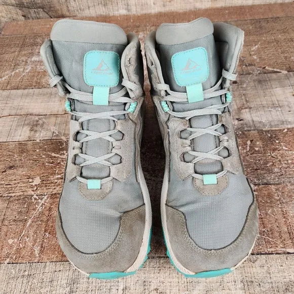 Altra Lone Peak Hiker 2 Women Sz 7.5 Grey Suede Athletic Trail Walk Hiking Boots