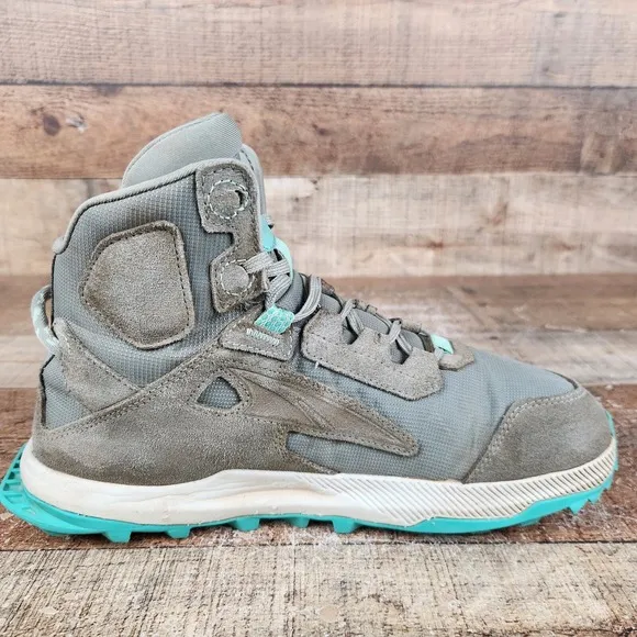Altra Lone Peak Hiker 2 Women Sz 7.5 Grey Suede Athletic Trail Walk Hiking Boots