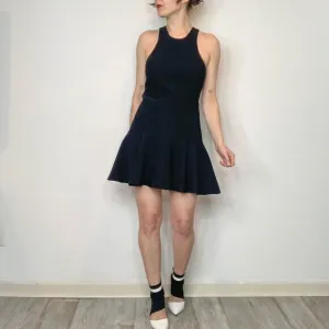 AMANDA UPRICHARD fit &amp; flare dress Grecian neckline skater minimalist 2842