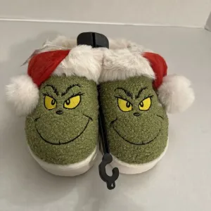 American‎ Eagle Grinch Christmas Scuff Slipper - NWOT Women's SIZE 7