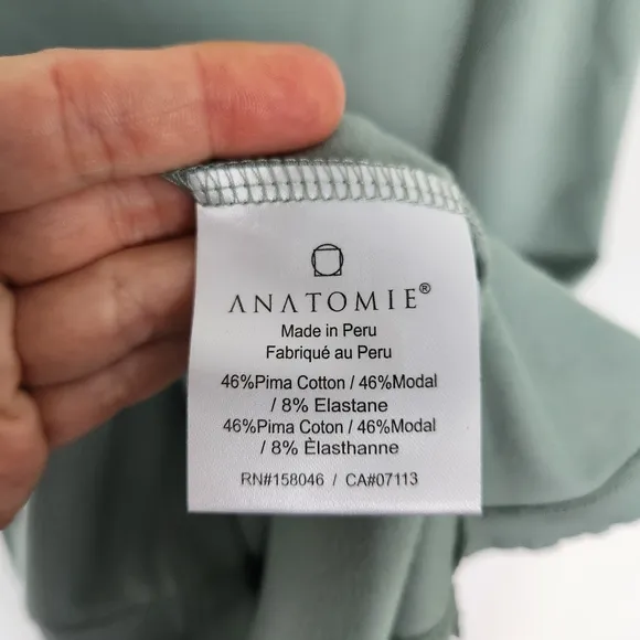 ANATOMIE Johanna Modal Blend Tank Dress In Sage S Minimalist Pastel Designer