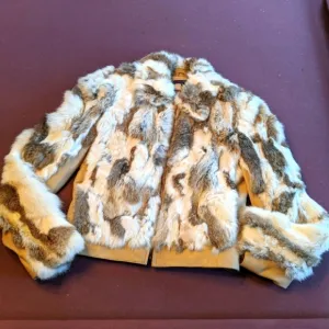 Anne Klein rabbit fur luxury Jacket