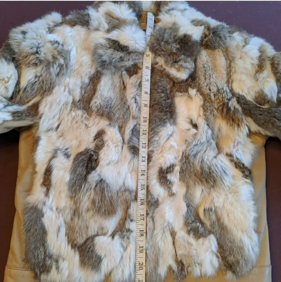 Anne Klein rabbit fur luxury Jacket