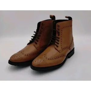 Anthony Veer Men's Grant Wingtip Leather Dress Boot 7