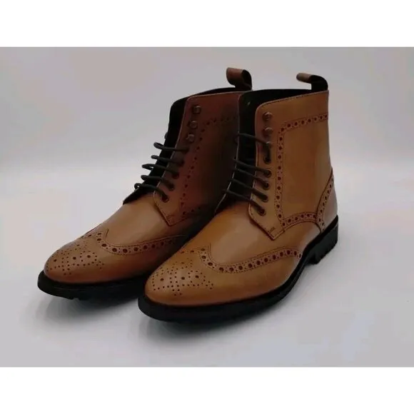 Anthony Veer Men's Grant Wingtip Leather Dress Boot 7