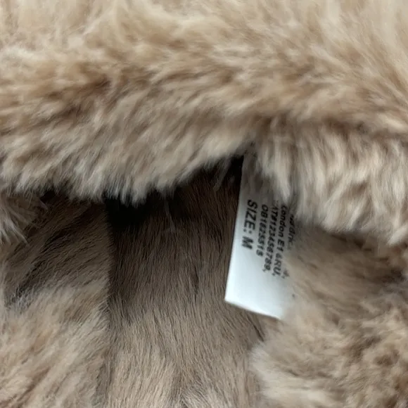 Anthropologie Maeve Fuzzy Platform Slippers sz M