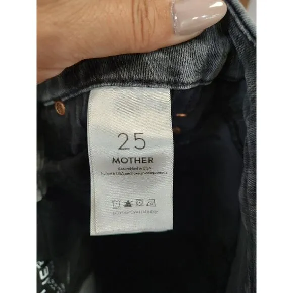 Anthropologie Mother Looker Jeans by Mother, leopard print, Made in USA Size 25