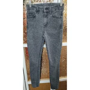 Anthropologie Mother Looker Jeans by Mother, leopard print, Made in USA Size 25