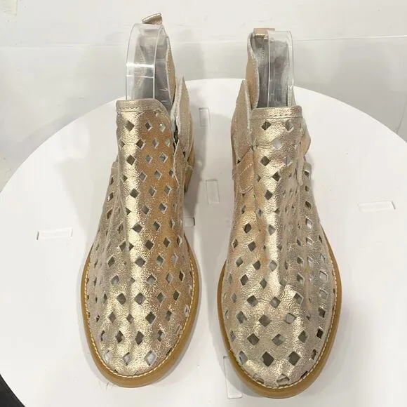 Anthropologie | Musse &amp; Cloud Women’s Shoes Caila Ankle Booties Sz 6 Rose Gold