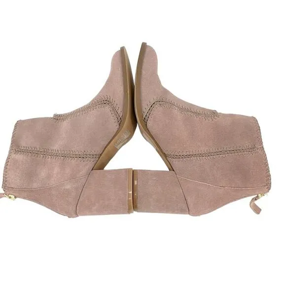 ANTHROPOLOGIE x Farylrobin Stitched Suede Ankle Boots 6.5
