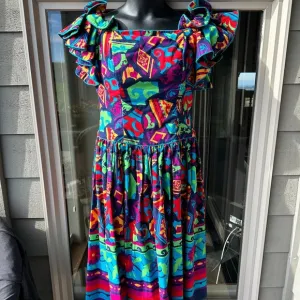 Antonia Collection vintage luxury resort fiesta party dress