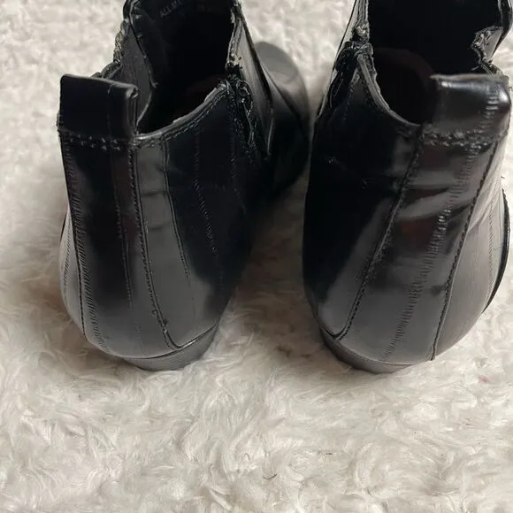 Antonio Cerrelli Elite Men’s SyntheticBlack ankle boots side zipper SZ12