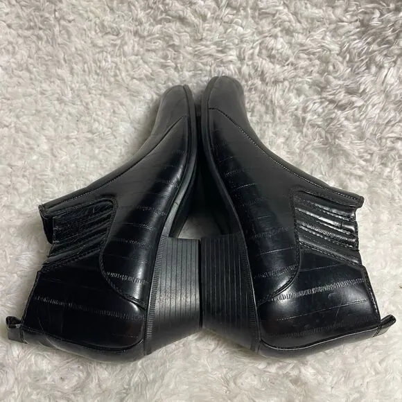 Antonio Cerrelli Elite Men’s SyntheticBlack ankle boots side zipper SZ12