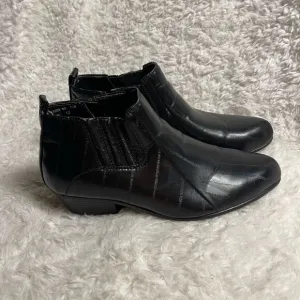 Antonio Cerrelli Elite Men’s SyntheticBlack ankle boots side zipper SZ12
