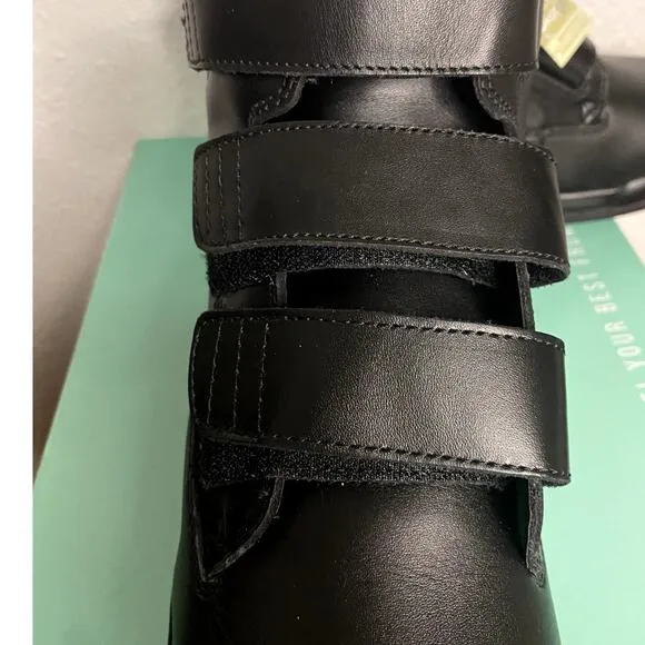 Apex Work Boots Mens 10 X-Wide Black Biomechanical Triple-Strap Orthopedic