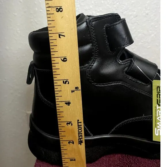 Apex Work Boots Mens 10 X-Wide Black Biomechanical Triple-Strap Orthopedic