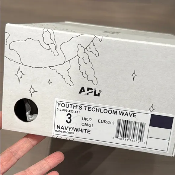 APL Youth Navy Techloom Wave Slip-on Sneaker