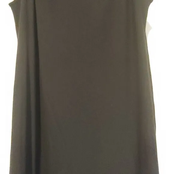 April Cornell Plain Black Maxi Stretch Dress M NWT Sleeveless Feminine