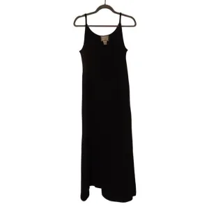 April Cornell Plain Black Maxi Stretch Dress M NWT Sleeveless Feminine