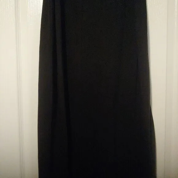 April Cornell Plain Black Maxi Stretch Dress M NWT Sleeveless Feminine