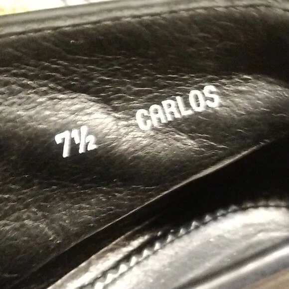 Aquatalia Carlos Chukka Ankle Boots Made in Italy Black Leather Men's 7.5