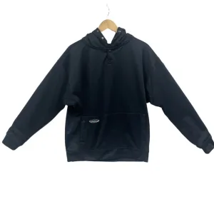 Arborwear Black Heavyweight Fleece Snap Front Hoodie Kangaroo Pocket  Small