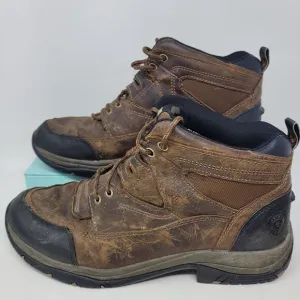 Ariat ATS Terrain Hiking Boots 10002182 Leather Mens Size 9.5D EU 42.5 Brown