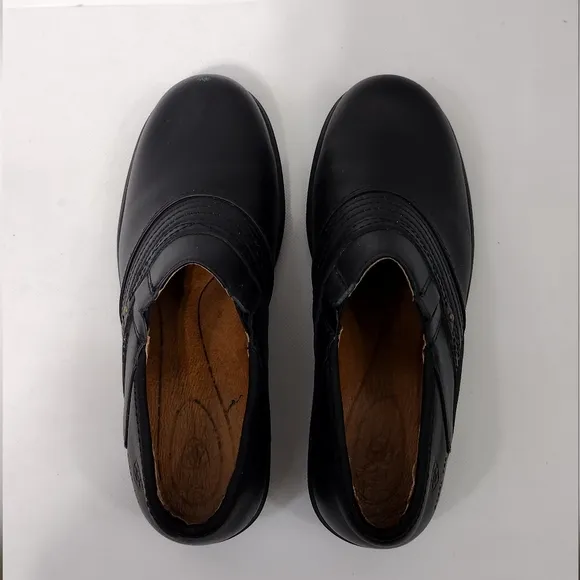 Ariat Safety Clog Steel Toe Shoes Womens 8.5C Black Work Casual Comfy Minimalist