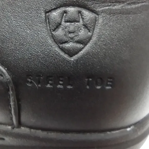 Ariat Safety Clog Steel Toe Shoes Womens 8.5C Black Work Casual Comfy Minimalist