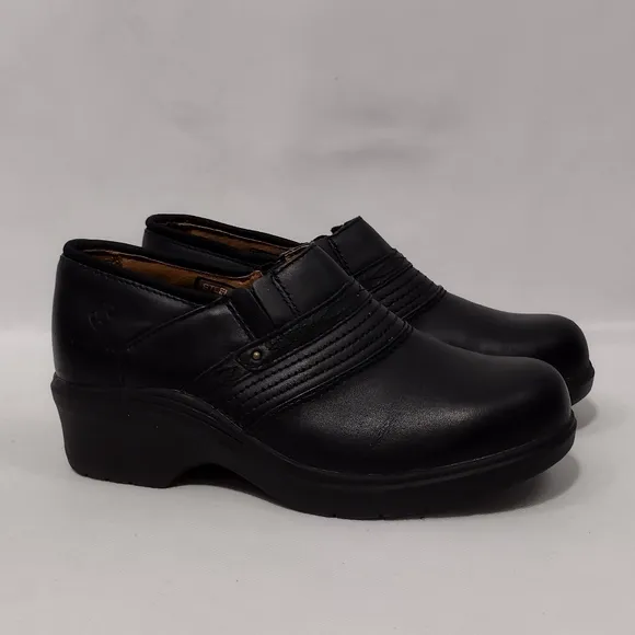 Ariat Safety Clog Steel Toe Shoes Womens 8.5C Black Work Casual Comfy Minimalist