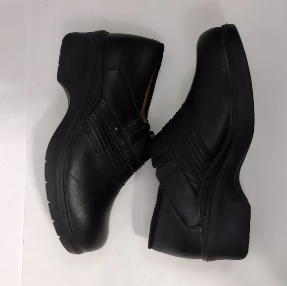 Ariat Safety Clog Steel Toe Shoes Womens 8.5C Black Work Casual Comfy Minimalist