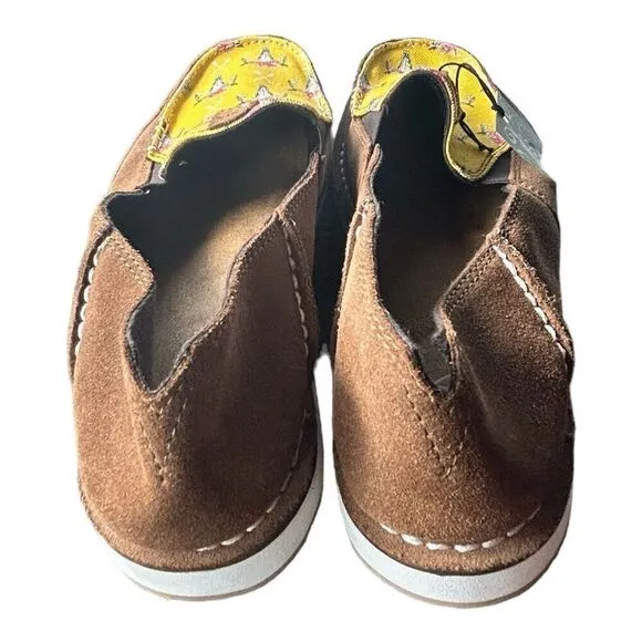 Ariat Women's Cruiser Shoes Size 11 Mustard Steerhead Print Slip On Casual