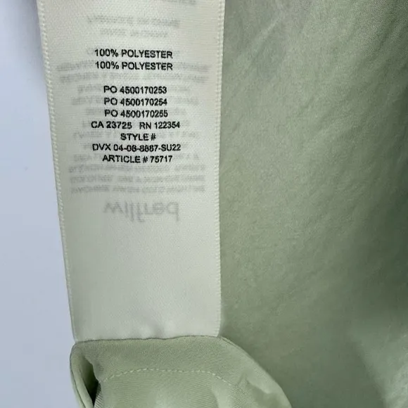 Aritzia Wilfred Only Slip Maxi Dress Silver Sage Green XS Silky Satin Minimalist