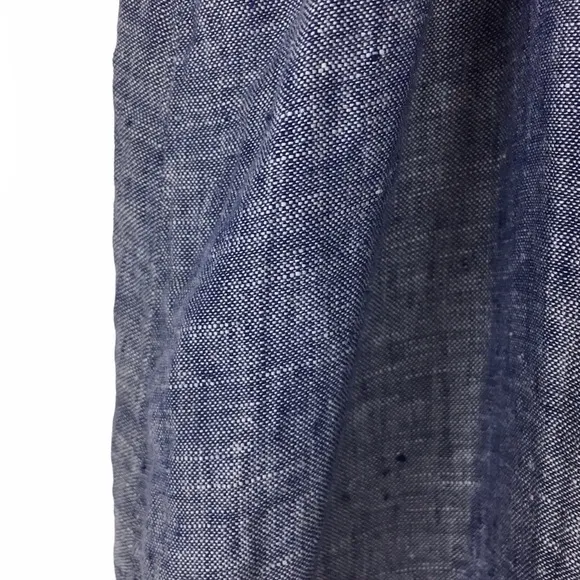 ARTISAN NY Maxi Dress Linen Chambray Spaghetti Strap Sun Beach Minimalist XS