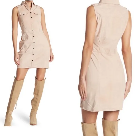 AS By DF Officer Suede Leather tan  Dress Size: M  medium luxury